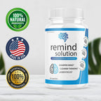 Remind Solution for Memory - Suplemento Cognitivo Avanzado, 120 Cápsulas (2 Envases)