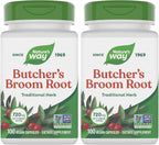 Nature's Way Escoba de Carnicero, 720 mg, 100 Cápsulas Veganas