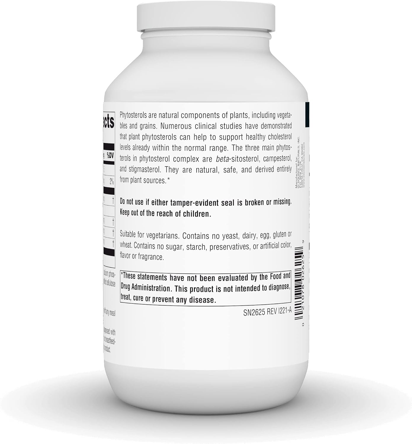 Source Naturals Mega Strength Beta-Sitosterol, 375mg – 240 Comprimidos