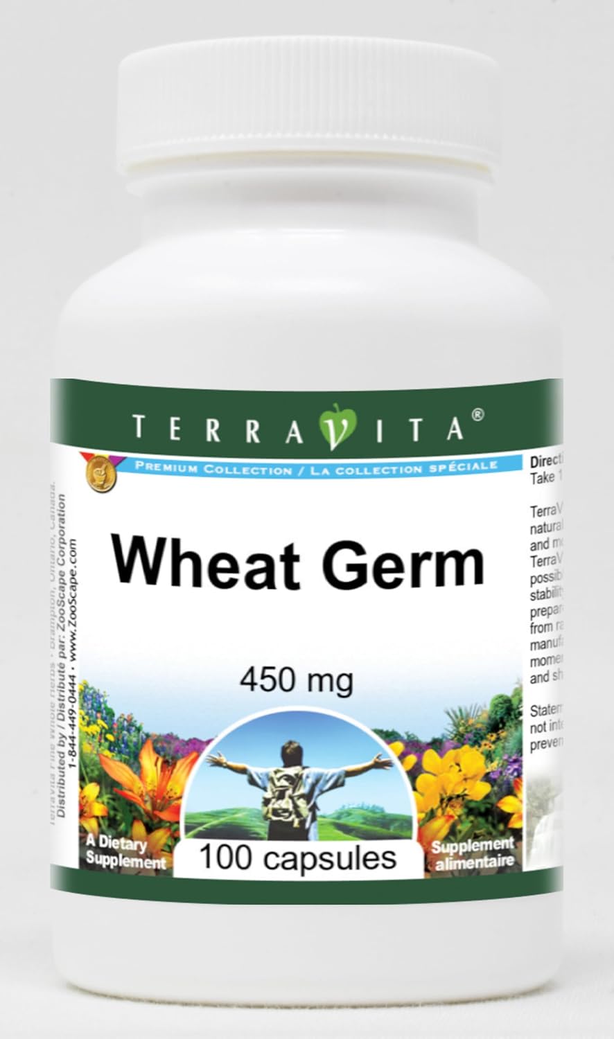 Terravita Germen de Trigo 450 mg, 100 Cápsulas (Pack de 3)