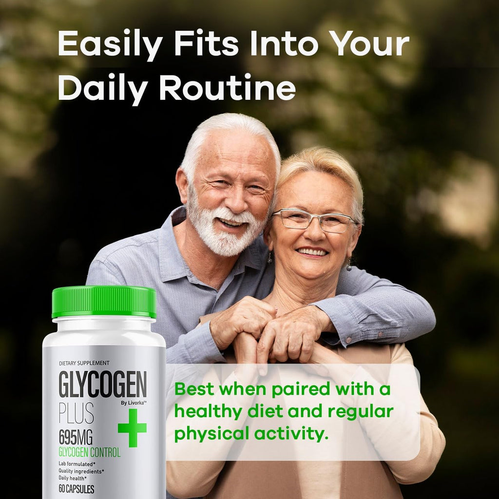 Glycogen Plus Cápsulas - Complemento Alimenticio para el Apoyo de Glucógeno, Fórmula Natural, 60 Cápsulas
