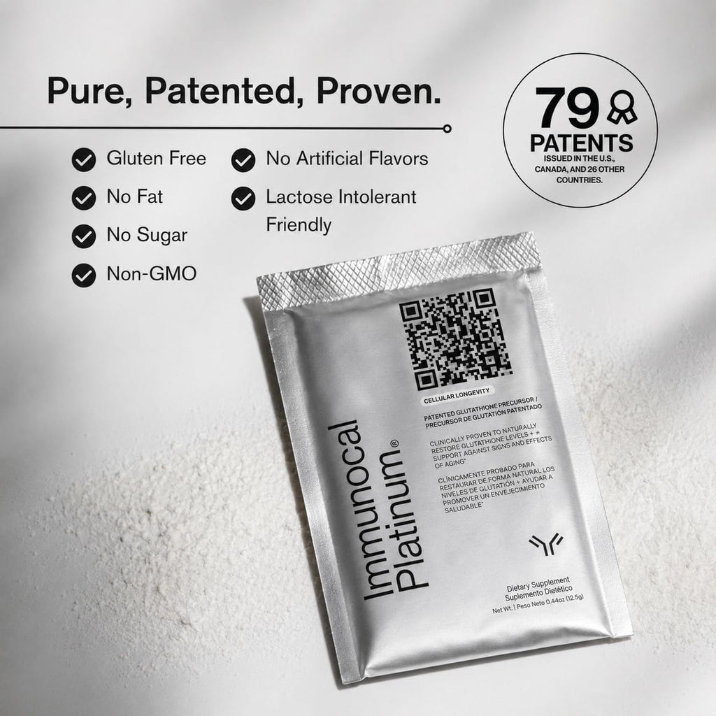 Immunocal Platinum – Glutathione Precursor – Advanced Cellular Support with CMP™ and RMF™ – Immune Support, Antioxidant Defense, and Healthy Aging – Sugar-Free, Lactose-Free – 30 Servings