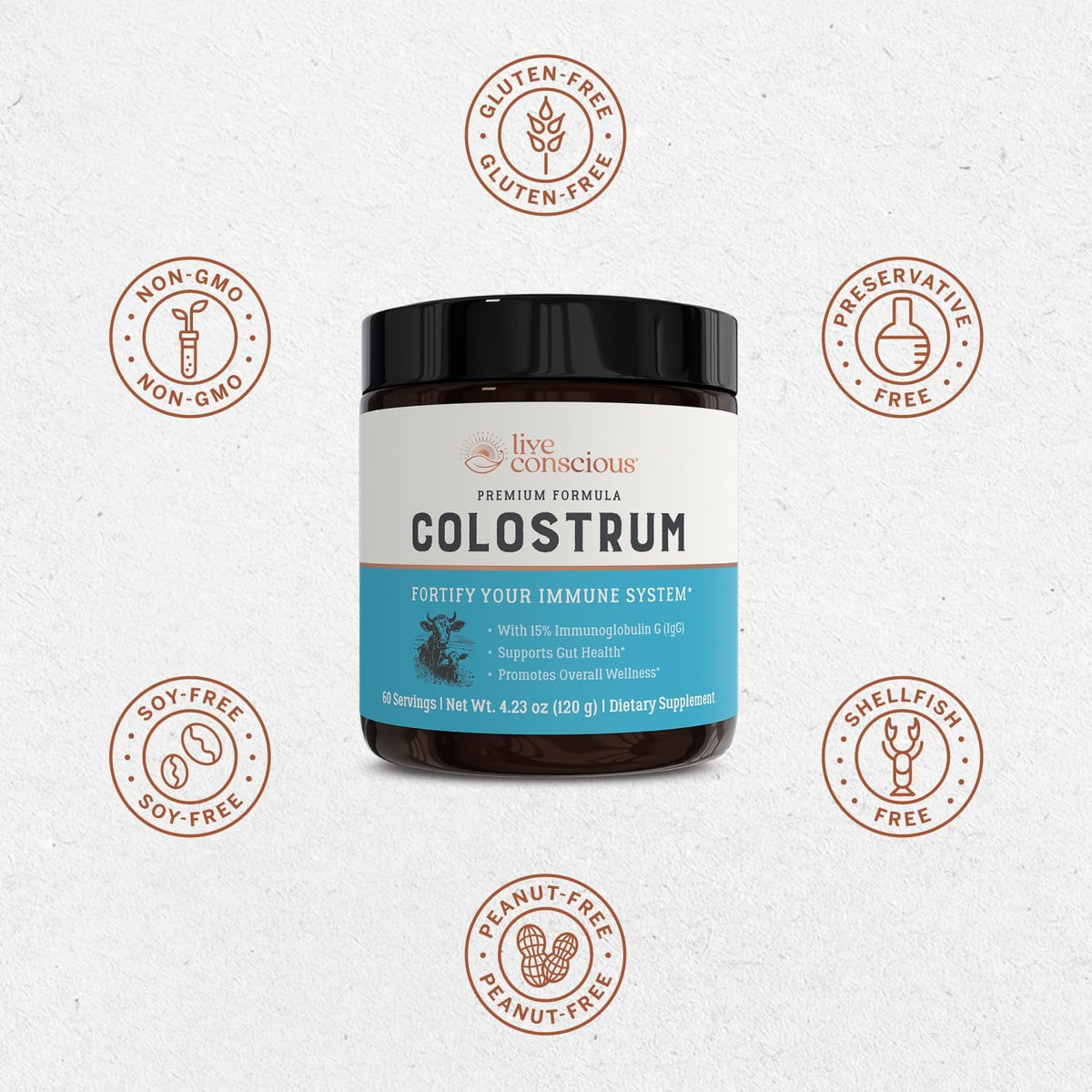 Live Conscious Colostrum Powder - Calostro – Macro y micronutrientes naturales: El calostro contiene vitaminas (A, – Image 8