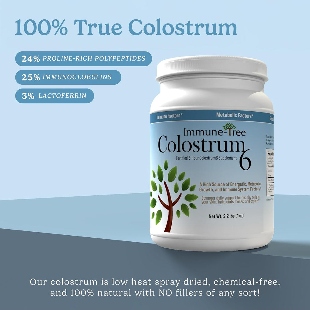 Immune-Tree Calostro Bovino Puro 100% (Grass-Fed) 2.2 lb - 661 Servicios