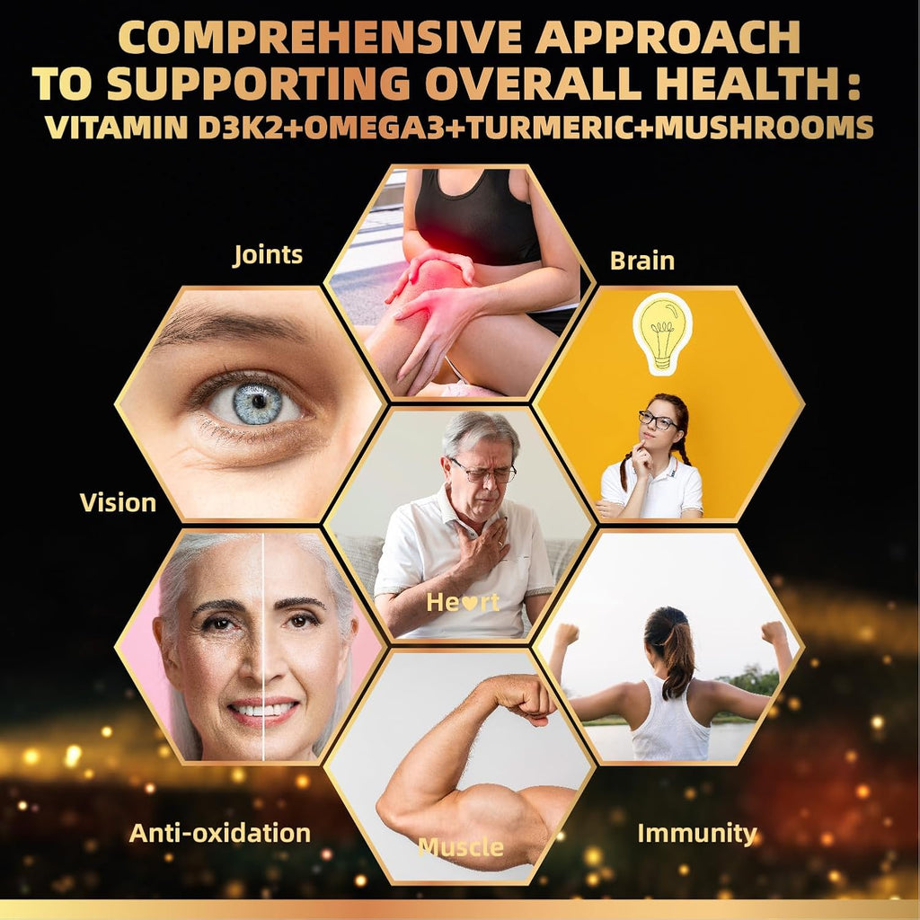 Vitamina D3 5000 UI (125 mcg) + Vitamina K2 (MK-7) Gominolas con Omega 3 de Algas | Máxima Potencia | Vegano, Sin Azúcar
