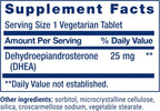 Life Extension DHEA 25 mg – 100 Tabletas Sublinguales para el Equilibrio Hormonal
