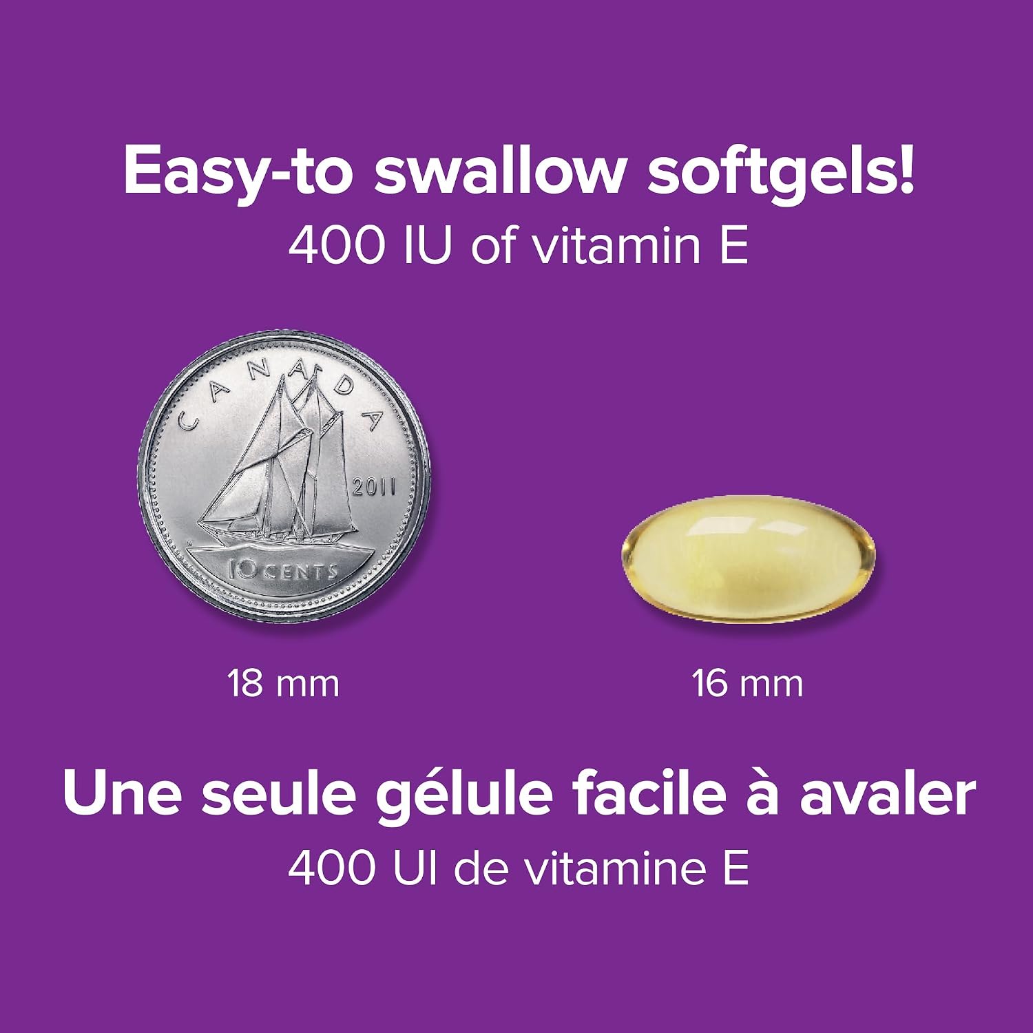 Webber Naturals Vitamina E Natural en Cápsulas Blandas, 400 UI, 120 Cápsulas