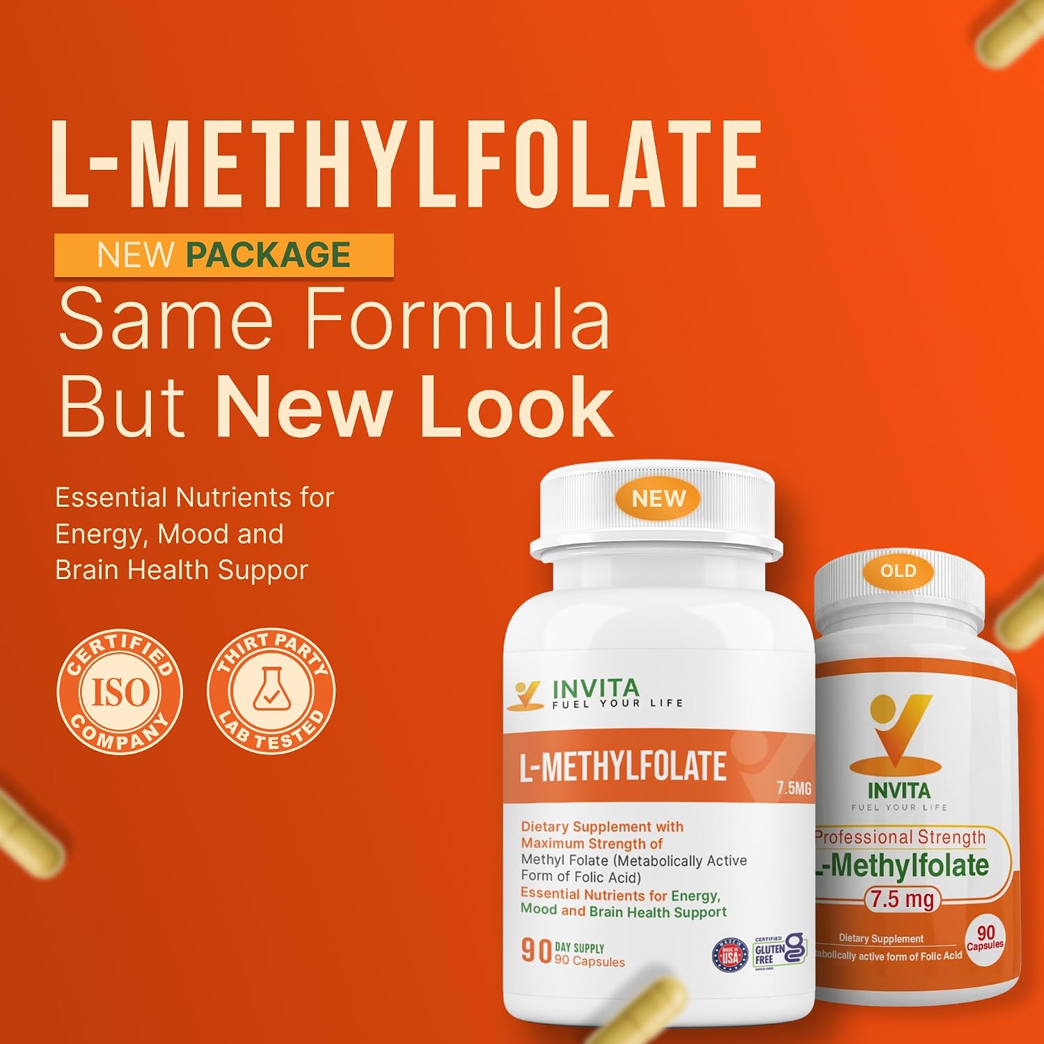 INVITA L-Metilfolato 7.5mg – 90 Cápsulas
