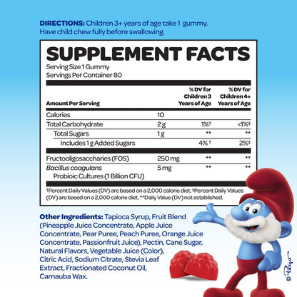 The Smurfs Focus Gummies para Niños - – Mejora de la memoria: Favorece la retención de información y el – Image 2