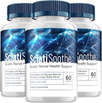 SciatiSoothe Suplemento para el Bienestar Nervioso, 180 Cápsulas (3 Envases)