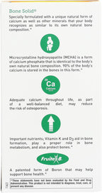 Country Life Bone Solid - Suplemento para la salud ósea con MCHA, calcio, magnesio, zinc, vitaminas K2 y D3 - 180 cápsulas