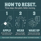 Homi Wellness Reset Patches | Parches de Recuperación Post-Fiesta con DHM 500mg y Magnesio | 30 Parches