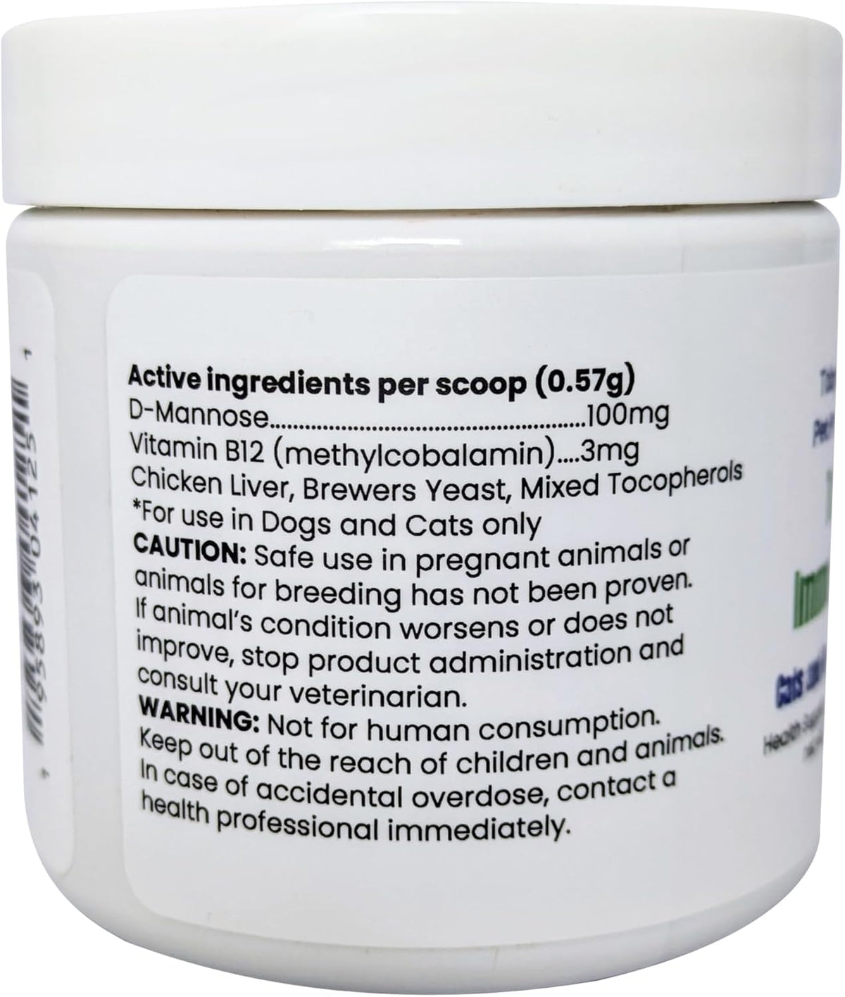 Toby's Immune Boost - Polvo de Metilcobalamina B12, D-Manosa y Levadura de Cerveza para Perros y Gatos – Image 7