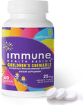Immune Health Basics Comprimidos Masticables para Niños - Beta Glucano Puro para el Sistema Inmunológico Infantil, Sabor Naranja, 25 mg
