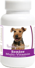 Healthy Breeds Multivitamínico para Perros Senior Welsh Terrier 60 Comprimidos