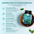 Natures Craft Eye Pressure Support con extracto de arándano - Suplemento vegano para la salud ocular - 30 cápsulas