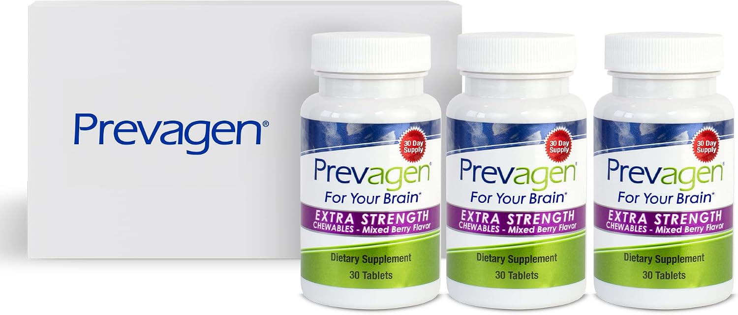Prevagen Extra Strength Mixed Berry Chewables - 90 Comprimidos (3 Meses)