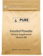Pure Original Ingredients Inositol (Vitamina B8) en Polvo Puro - 1 lb (454 g) - Sin Aditivos
