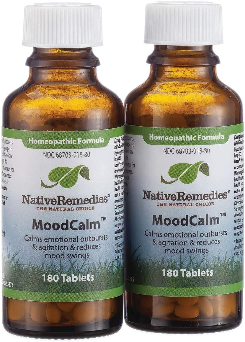 MoodCalm de Native Remedies - 180 Comprimidos Homeopáticos para el Equilibrio Emocional