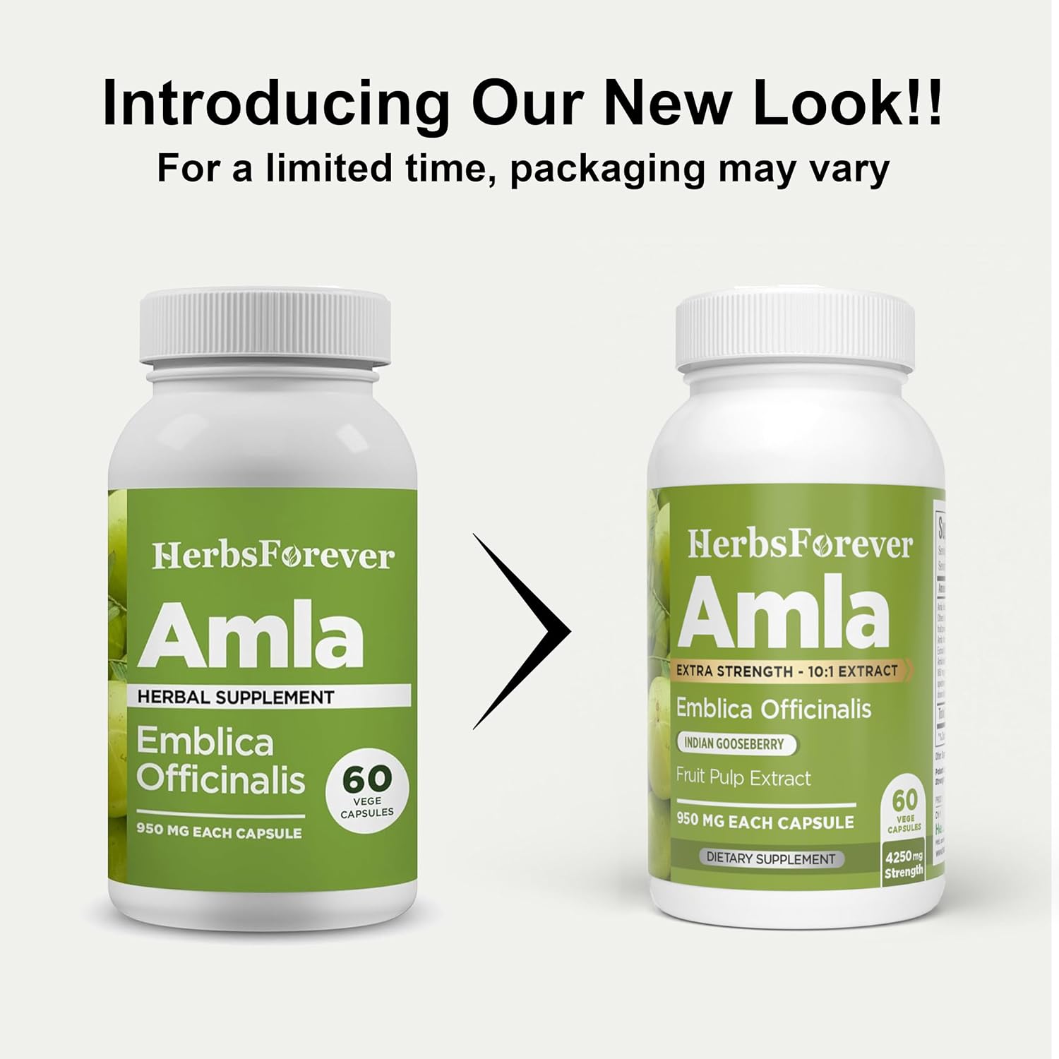 Herbsforever Amla (Grosella India) – 60 Cápsulas Veganas de 950mg