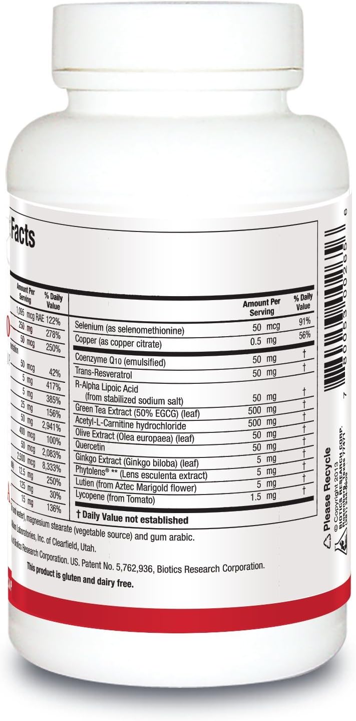 Biotics Research VasculoSirt – 150 Cápsulas – CoQ10, Resveratrol, ALA, Ginkgo – Apoyo Cardiovascular y Salud Vascular