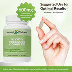 Blood Pressure Complex – Mezcla de hierbas y nutrientes para una tensión arterial saludable, circulación, función cardíaca y apoyo al estrés – 90 comprimidos