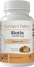 Nature's Trove Biotina 10.000 mcg 240 Comprimidos Masticables Sabor Cereza