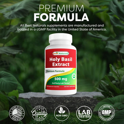 Best Naturals Albahaca Sagrada (Holy Basil) – No transgénico (Non-GMO). – Image 5