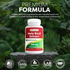 Best Naturals Extracto de Holy Basil 500 mg, 120 Cápsulas Vegetales (Pack de 2)