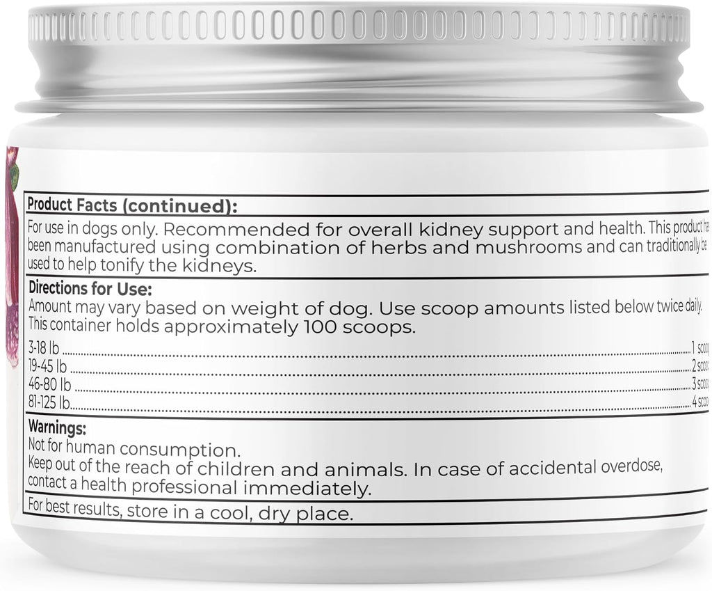Dr. Harvey's Kidney Health - Suplemento de Apoyo Renal para Perros (113 g)
