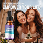 Gut Drops Healthy Formula – Suplemento Líquido Natural, Extra Fuerte, 1 Pack (1 Mes)