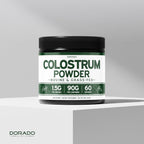 Polvo de Calostro Bovino Puro 90g - Estandarizado al 20% IgG - Sin Sabor, Sin Rellenos, No GMO