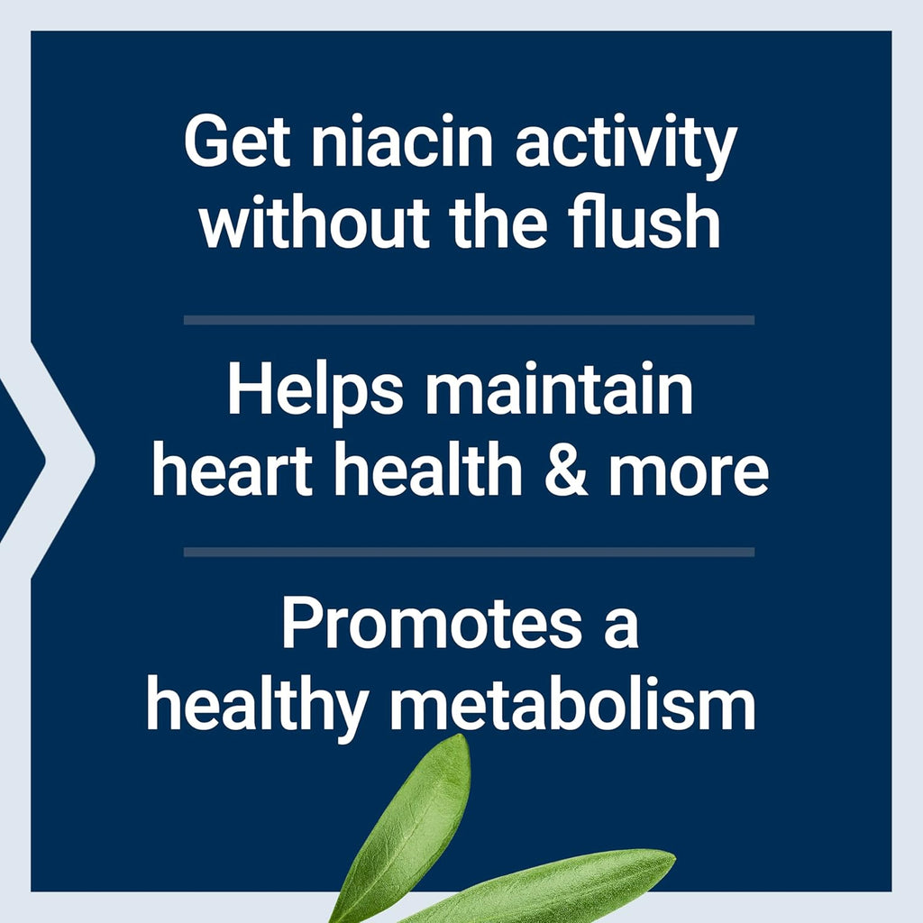 Life Extension No Flush Niacin - Vitamina B3 sin Rubor, 100 Cápsulas