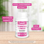 SuperSmart Premenstrual Comfort (Fórmula Avanzada) - Vitex Agnus-Castus y Vitamina B6 - 60 Cápsulas Vegetales