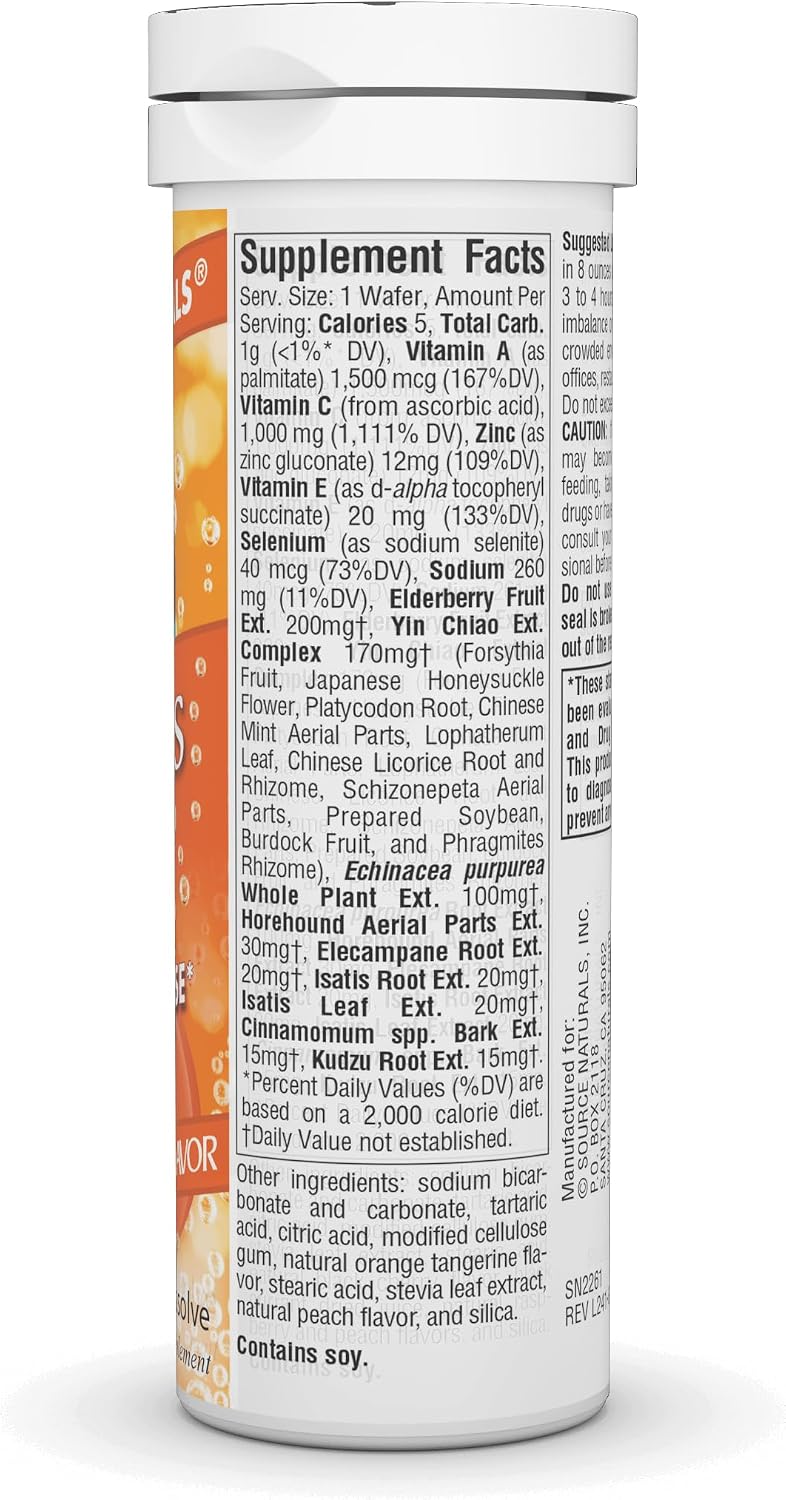 Wellness Fizz, Mandarina - 10 comprimidos efervescentes