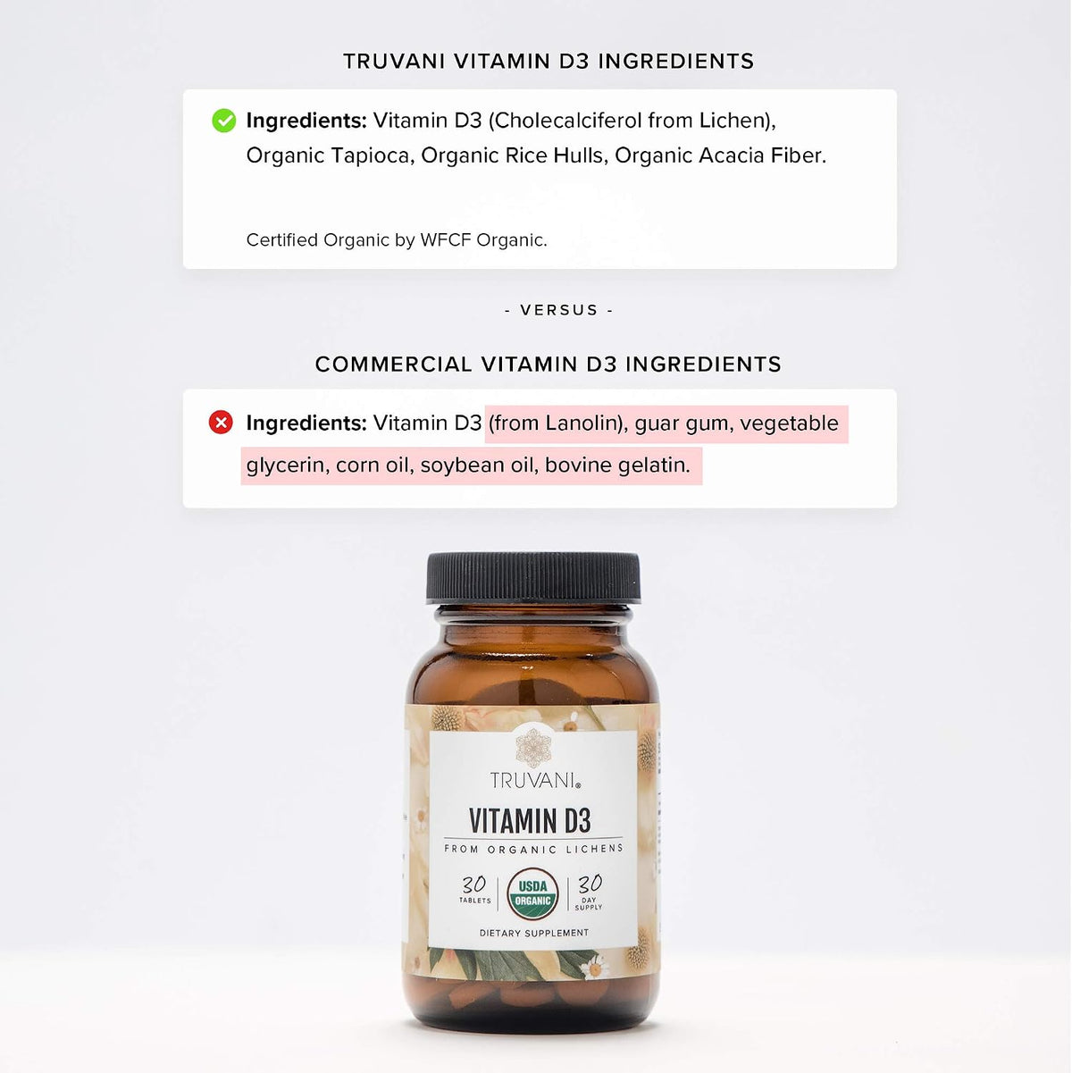 Truvani Vitamina D3 Orgánica Vegana - 30 – El funcionamiento normal de los músculos – Image 4