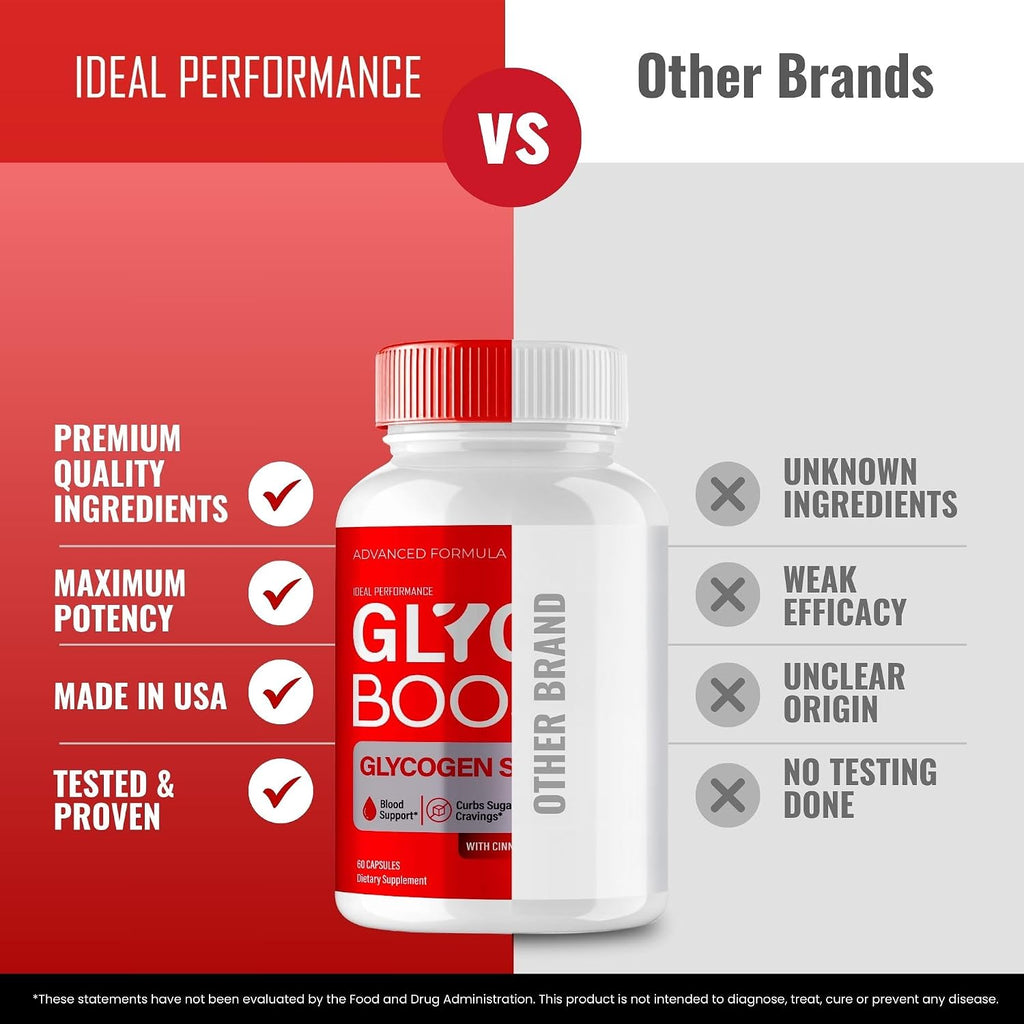IDEAL PERFORMANCE Glyco Boost Blood Capsules - Suplemento para Circulación Saludable (3 Pack)