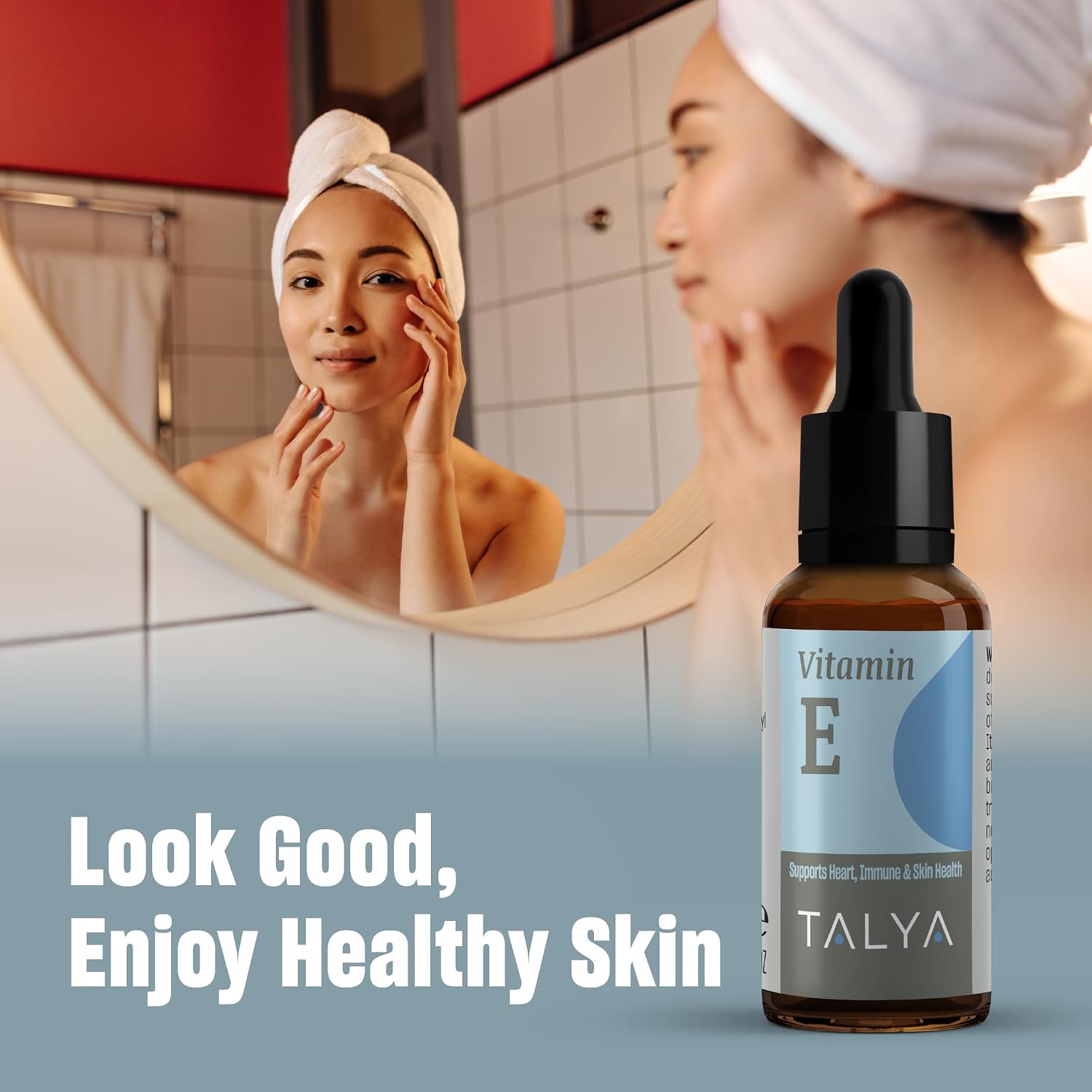 TALYA Vitamina E Líquida 10 ml | Gotas | Complemento Alimenticio | Sin OGM, Vegano