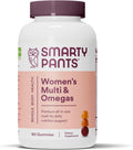SmartyPants Gomitas multivitamínicas para mujer: Omega 3, Metilfolato, CoQ10, Vitaminas y Minerales, 180 Gomitas