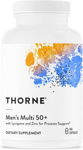 THORNE Men's Multi 50+ - Multivitamínico Diario Completo para Hombres Mayores de 50 Años - 180 Cápsulas