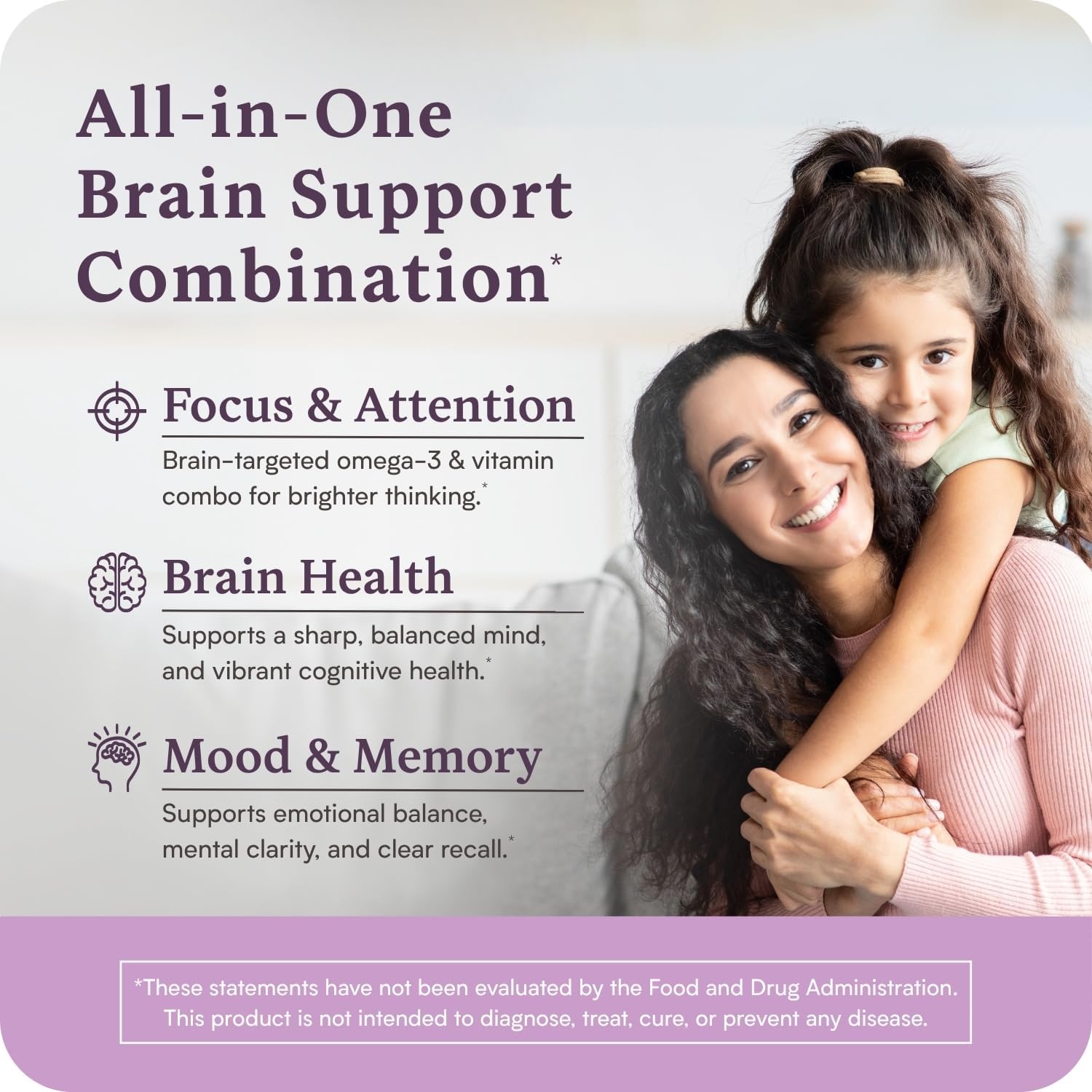 Accentrate Suplemento Cerebral Infantil | Omega-3 + Vitaminas B Metiladas