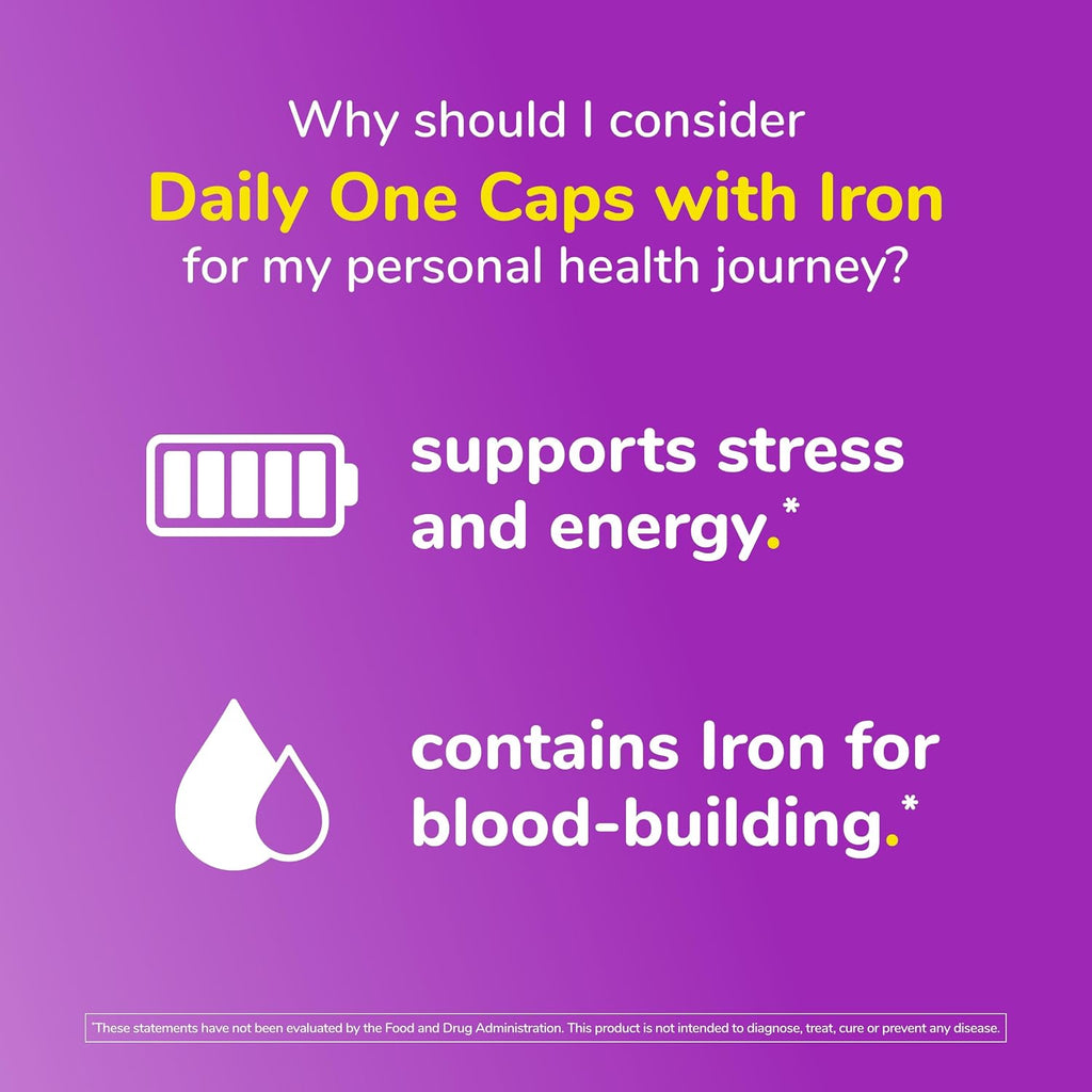 Twinlab Daily One Caps con Hierro - Multivitamínico y Mineral - 180 Cápsulas