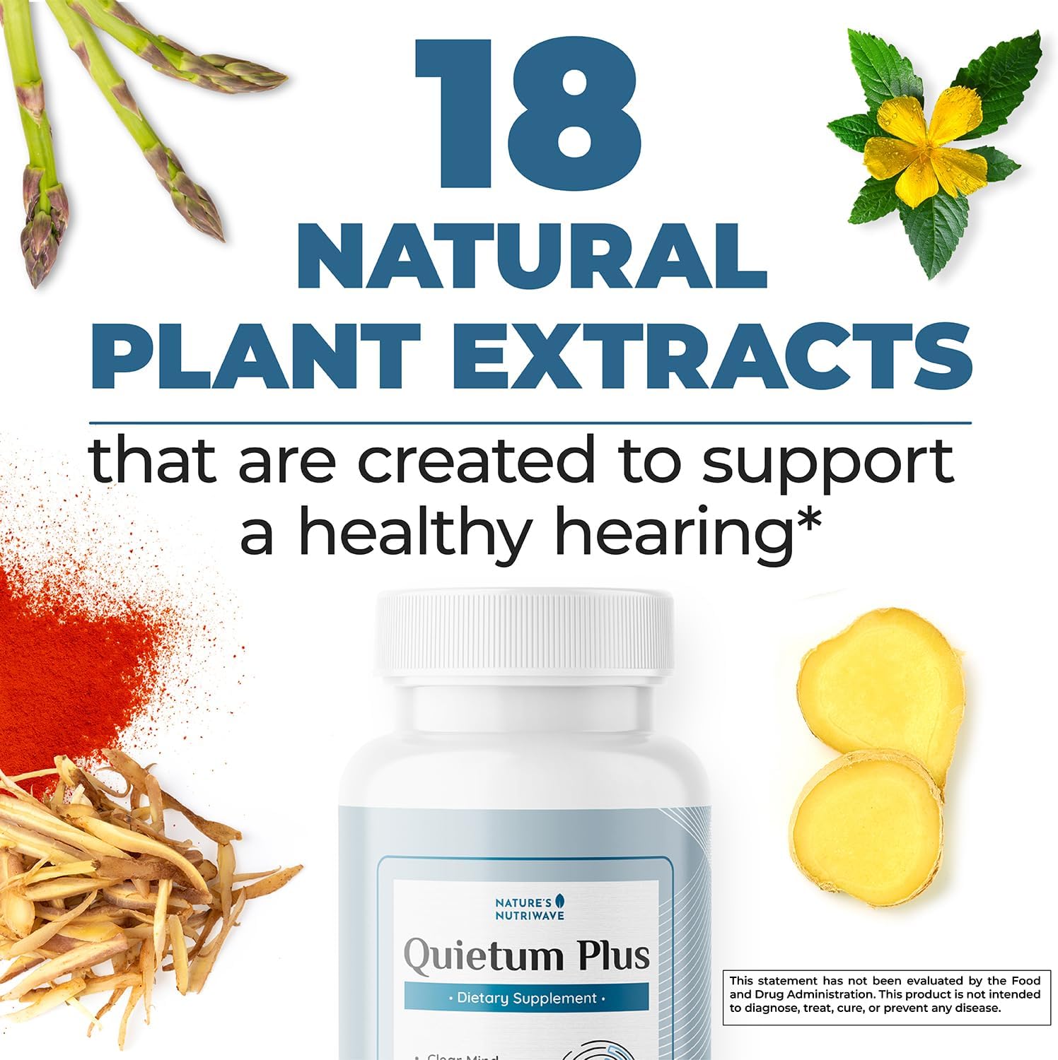 Quietum Plus – Cápsulas de Extractos Herbales – 60 Cápsulas