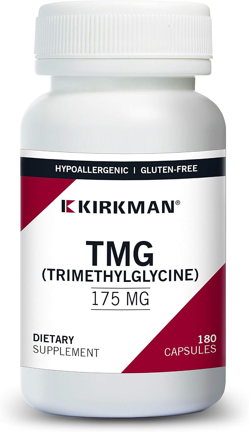 Kirkman - TMG (Trimetilglicina) 175 mg - 180 Cápsulas