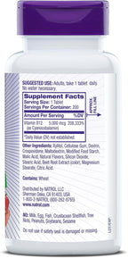 Natrol B12 5000 mcg Comprimidos de Disolución Rápida - 200 unidades