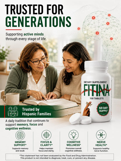 Fitina Suplemento Cerebral con Vitamina B6 y – Magnesio: Mineral esencial que contribuye al funcionamiento normal – Image 7