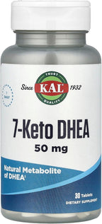 KAL 7 Keto DHEA 50 mg, 30 Tabletas