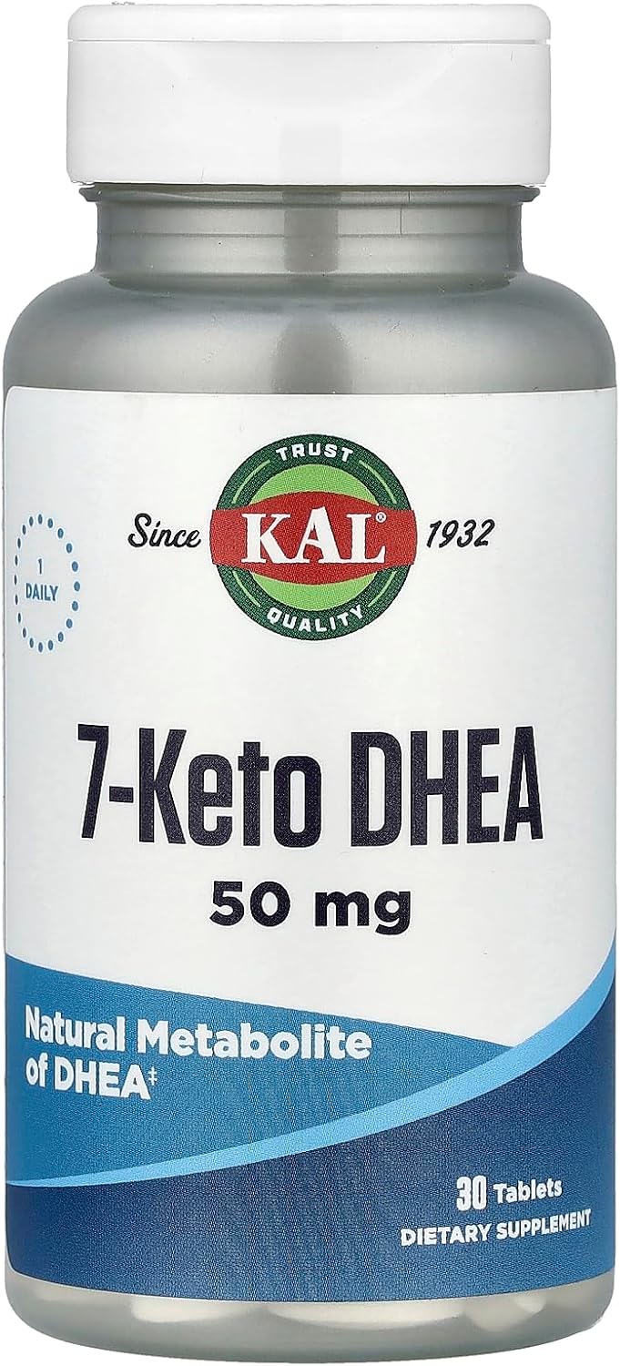 KAL 7 Keto DHEA 50 mg, 30 Tabletas