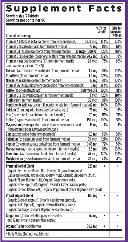 New Chapter Advanced Perfect Prenatal Vitamins - 270 comprimidos – Image 6
