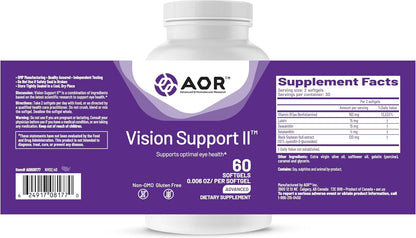 AOR Vision Support II 60 Cápsulas Blandas, Suministro para 30 Días – con Luteína, Zeaxantina, Astaxantina – No OGM, Sin – Image 9